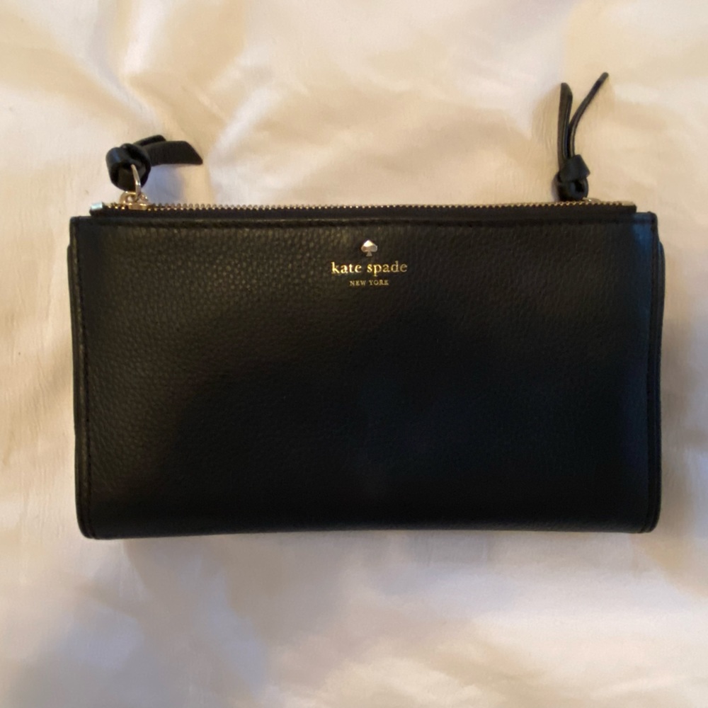 Kate Spade, black clutch